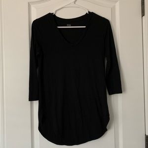 JC Penny ana Black Half Sleeve Top